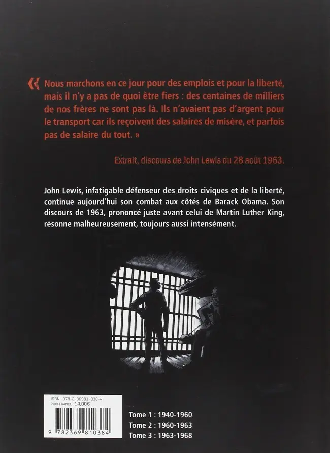 Verso de l'album Wake Up America Tome 2 1960-1963
