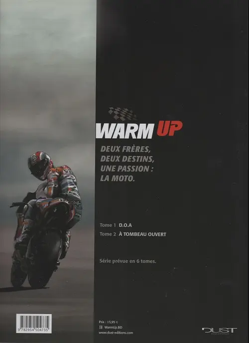 Verso de l'album Warm up II À tombeau ouvert