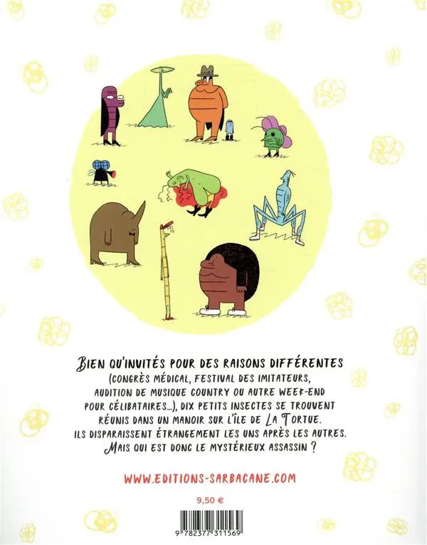 Verso de l'album 10 petits insectes Tome 1