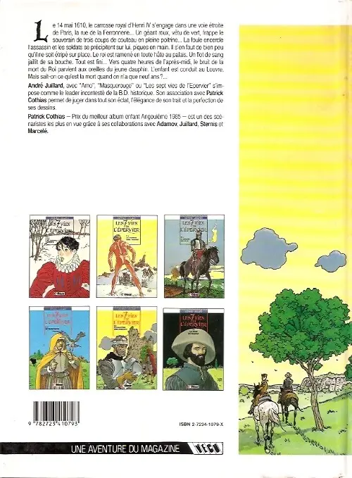Verso de l'album Les 7 Vies de l'Épervier Tome 5 Le maître des oiseaux