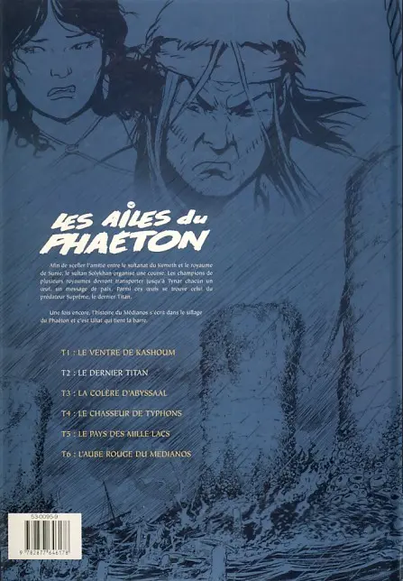 Verso de l'album Les Ailes du Phaéton Tome 2 Le dernier Titan