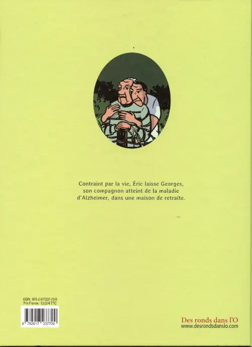 Verso de l'album Au coin d'une ride