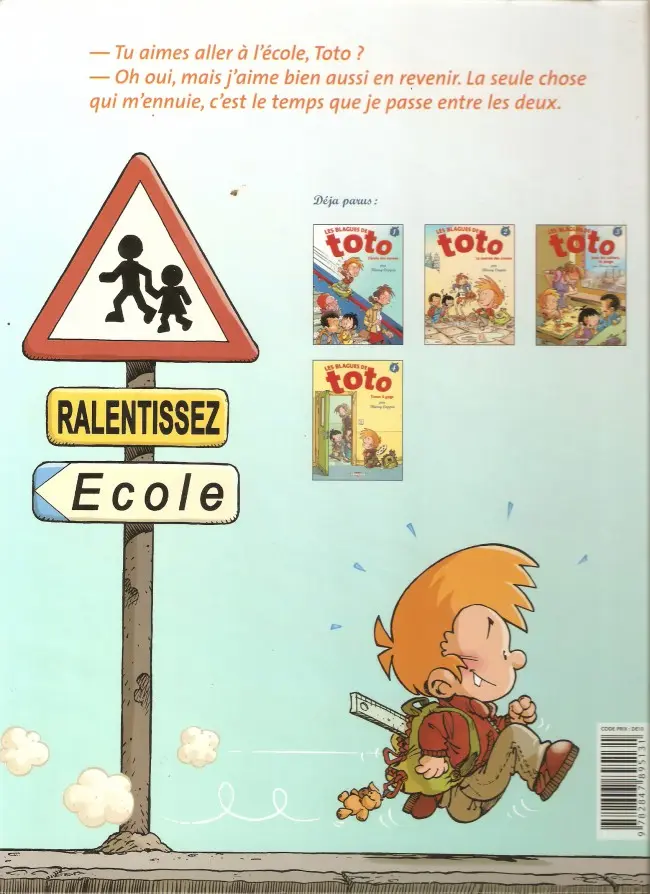 Verso de l'album Les Blagues de Toto Tome 2 La rentrée des crasses