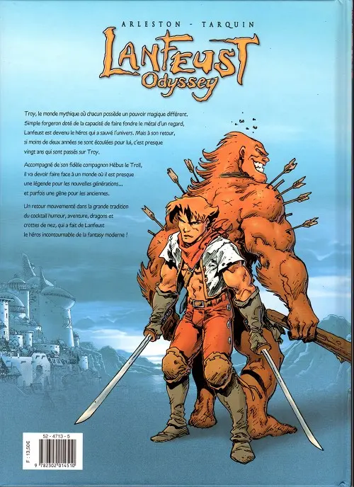 Verso de l'album Lanfeust Odyssey Tome 1 L'énigme Or-Azur - 1re partie