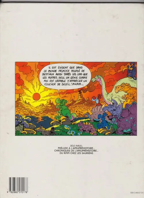 Verso de l'album Nabuchodinosaure Tome 2 Chroniques de l'apeupréhistoire...