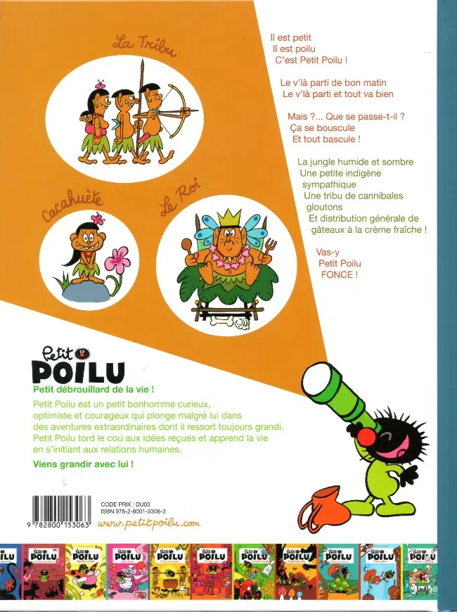 Verso de l'album Petit Poilu Tome 5 La tribu des Bonapéti