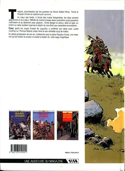 Verso de l'album Poupée d'ivoire Tome 2 La griffe de bronze