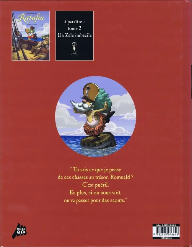 Verso de l'album Ratafia Tome 1 Mon nom est Capitaine