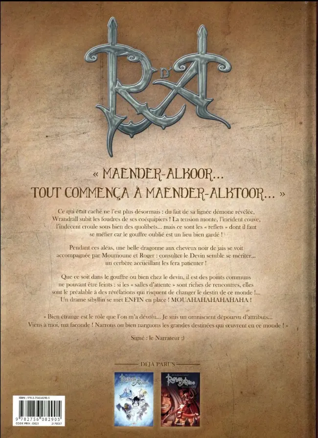 Verso de l'album Reflets d'Acide Tome 5 La croisée des chemins