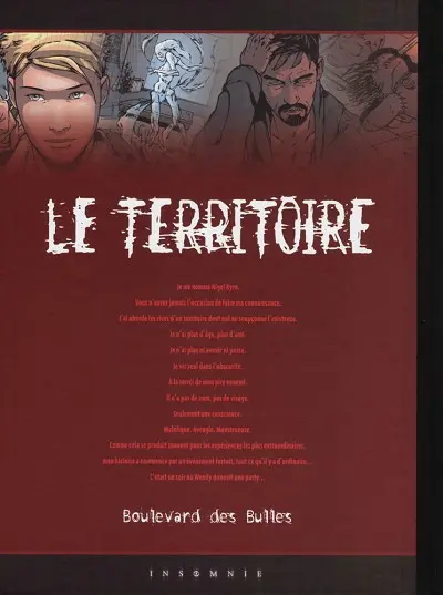 Verso de l'album Le Territoire Tome 2 Hypnose