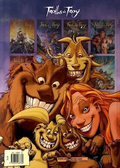 Verso de l'album Trolls de Troy Tome 2 Le scalp du vénérable