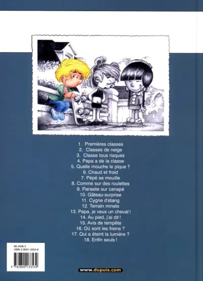 Verso de l'album Cédric Tome 18 Enfin seuls !