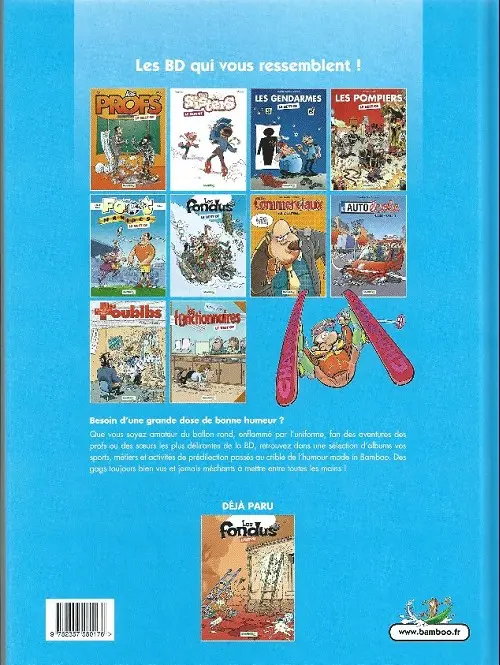 Verso de l'album Les Fondus Le Best of Recueil 2