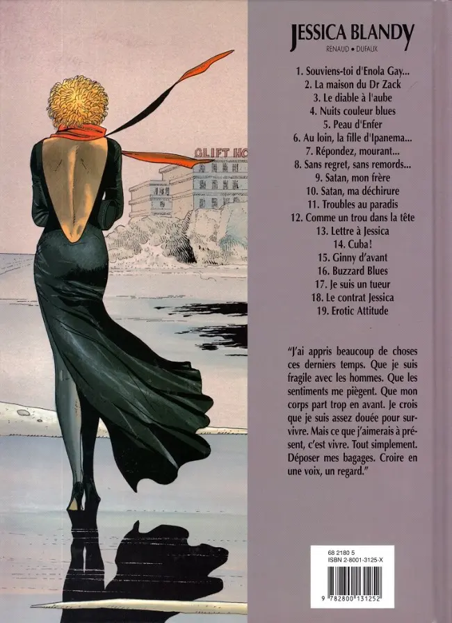 Verso de l'album Jessica Blandy Tome 19 Erotic attitude