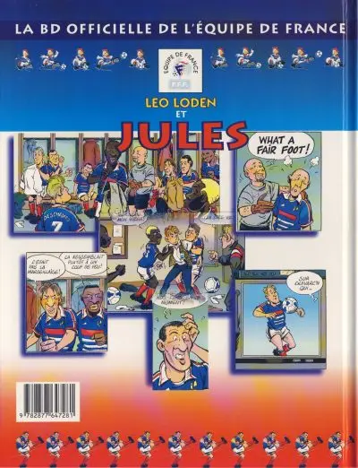 Verso de l'album Léo Loden Leo Loden et Jules sauvent la coupe du monde