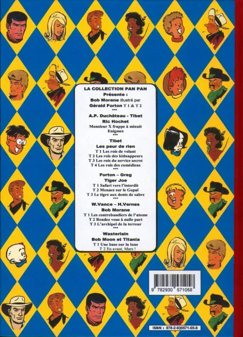 Verso de l'album Ric Hochet : Enigmes 1