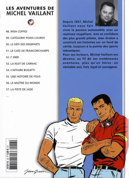 Verso de l'album Michel Vaillant La Collection Tome 48 Irish coffee