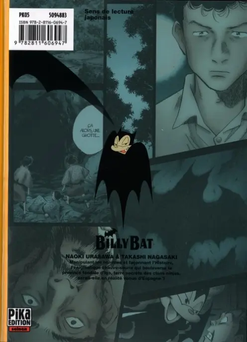 Verso de l'album Billy Bat 3