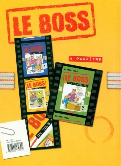 Verso de l'album Le Boss Tome 2 On vous écrira !