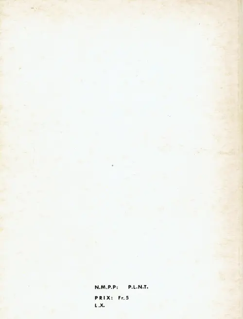 Verso de l'album Strange Album N° 17