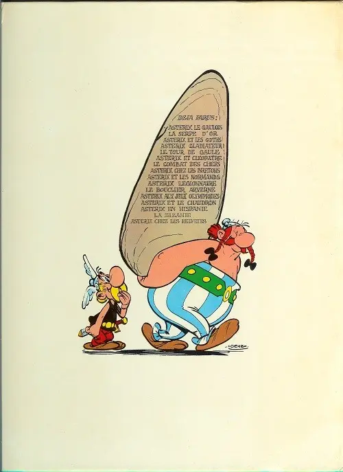 Verso de l'album Astérix Tome 15 La zizanie