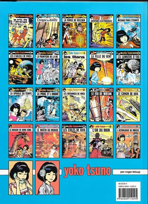 Verso de l'album Yoko Tsuno Tome 14 Le feu de Wotan