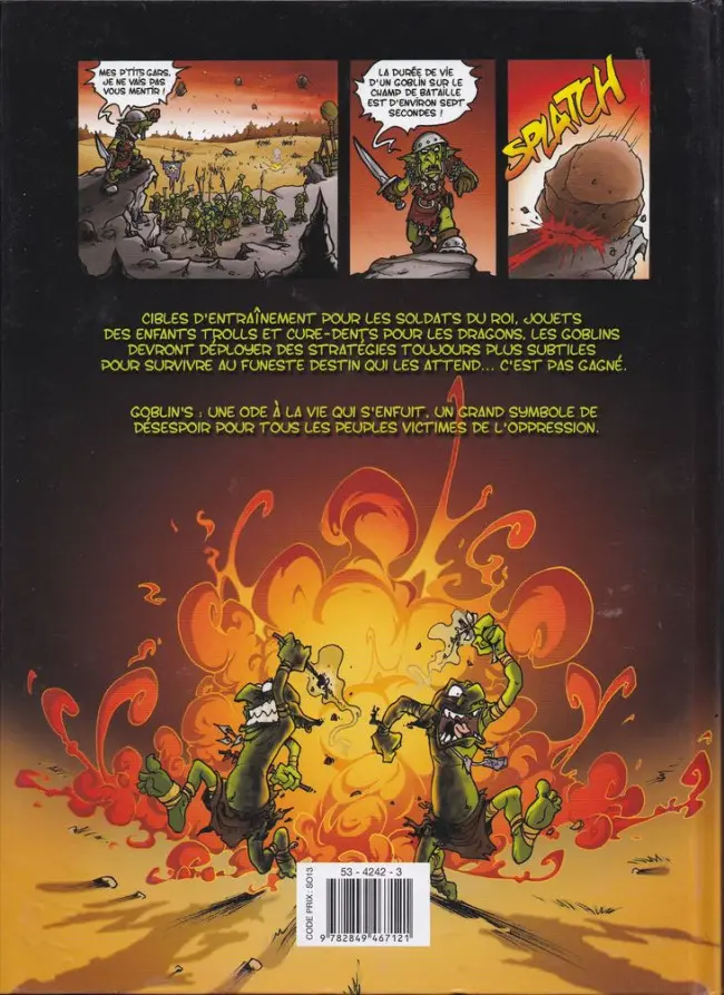 Verso de l'album Goblin's Tome 1 Bêtes et méchants