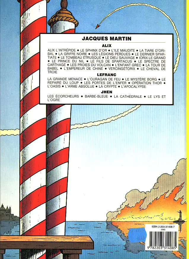 Verso de l'album Lefranc Tome 8 L'arme absolue