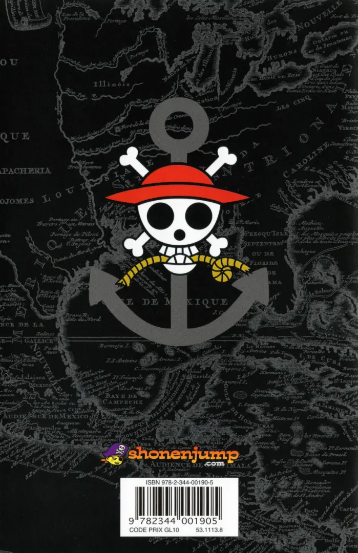 Verso de l'album One Piece Tome 46 Aventure sur l'île fantôme
