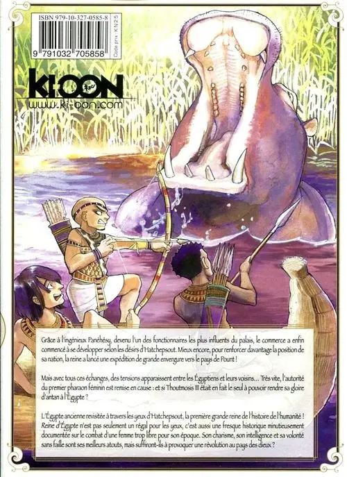 Verso de l'album Reine d'Égypte Tome 7