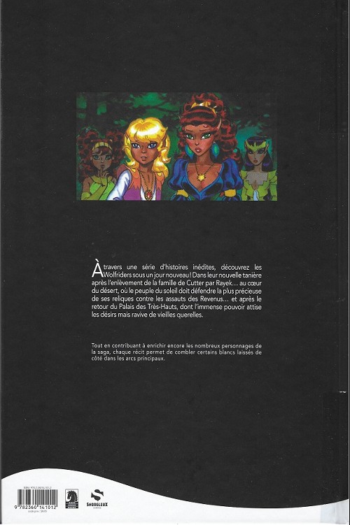 Verso de l'album ElfQuest - La Fantastique quête des elfes Les années cachées - 1ère partie