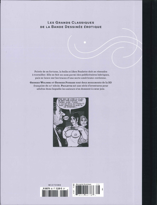 Verso de l'album Les Grands Classiques de la Bande Dessinée Érotique - La Collection Tome 86 Paulette - Tome 7