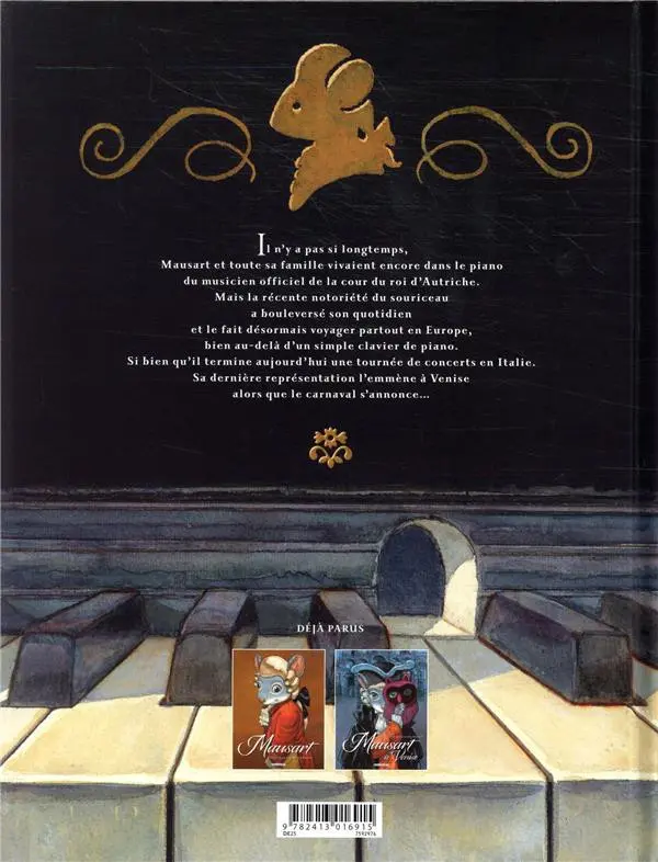 Verso de l'album Mausart 2 Mausart à Venise