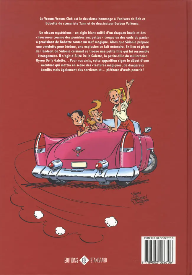 Verso de l'album Bob et Bobette Tome 5 Le vroum-vroum-club