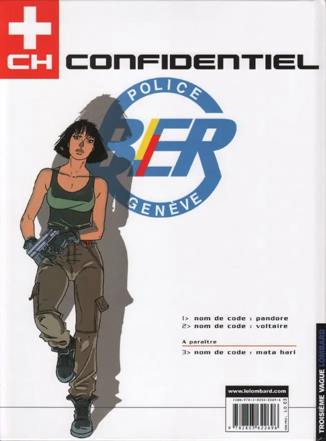 Verso de l'album CH Confidentiel Tome 2 Nom de code: Voltaire