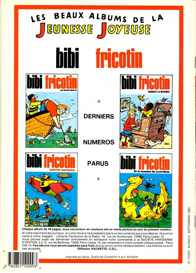 Verso de l'album Les Pieds Nickelés Tome 59 Les pieds nickelés contre croquenot