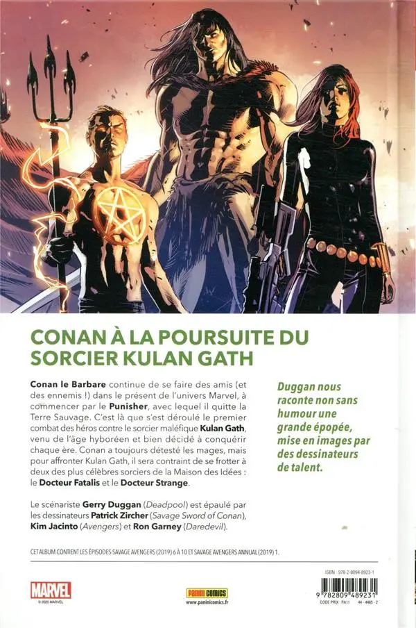 Verso de l'album Savage Avengers 2 Dîner avec Fatalis