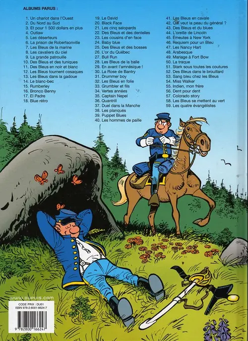 Verso de l'album Les Tuniques Bleues Tome 59 Les quatre évangélistes