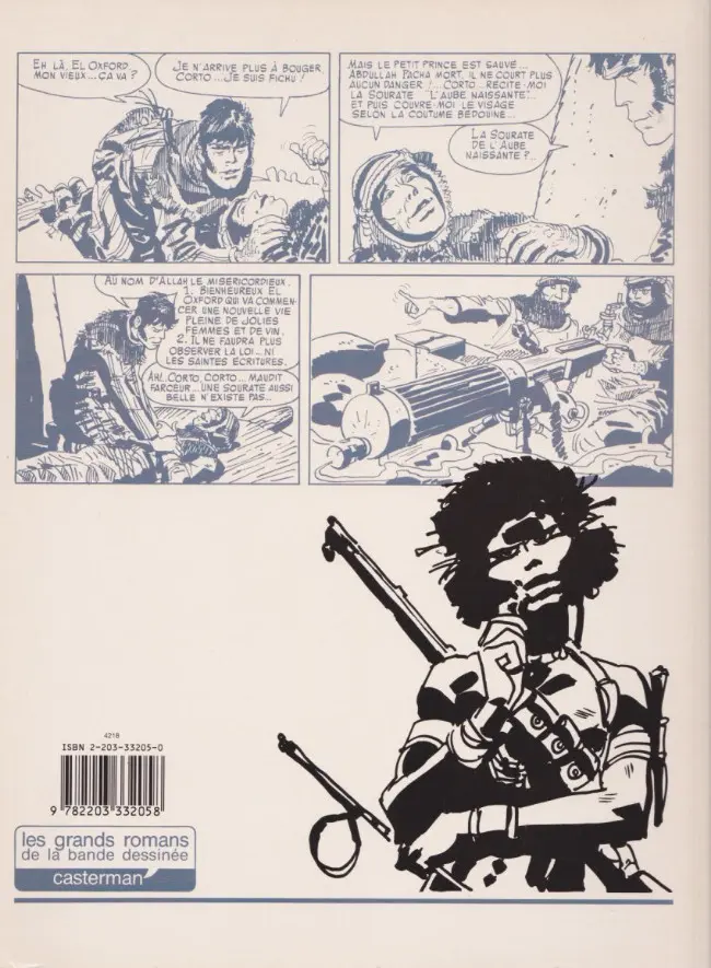 Verso de l'album Corto Maltese Tome 2 Les Éthiopiques