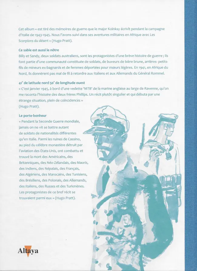 Verso de l'album Tout Pratt Tome 29 Koinsky raconte... deux ou trois choses que je sais d'eux 1