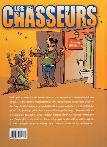 Verso de l'album Les Chasseurs Tome 1
