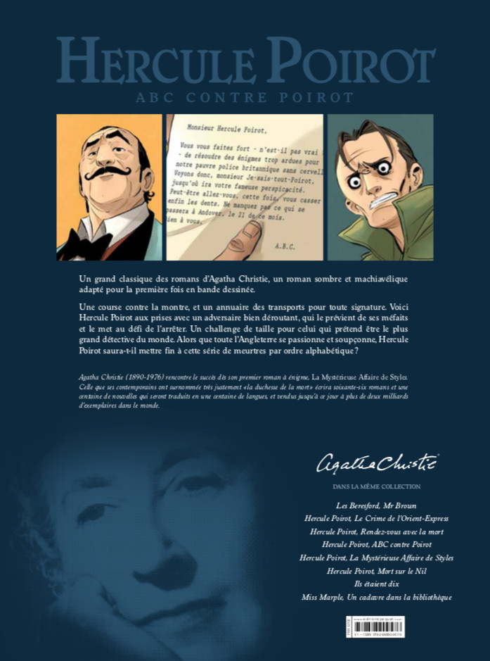 Verso de l'album Hercule Poirot Tome 4 A.B.C. contre Poirot