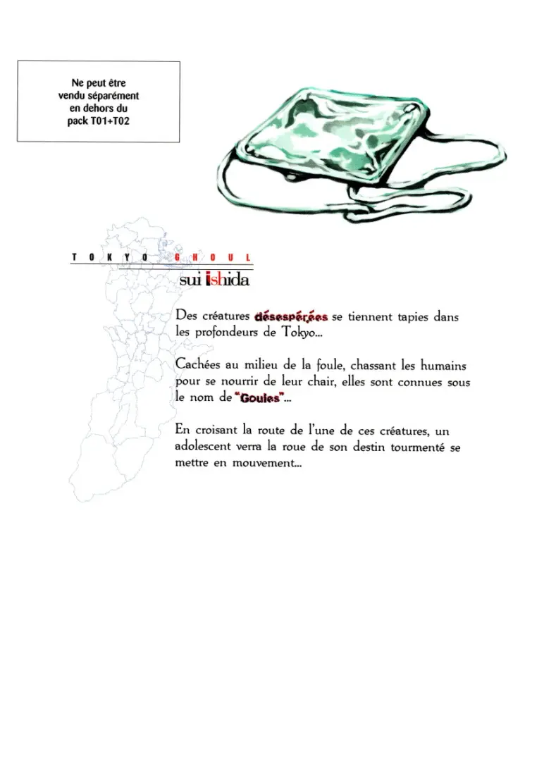 Verso de l'album Tokyo Ghoul 1