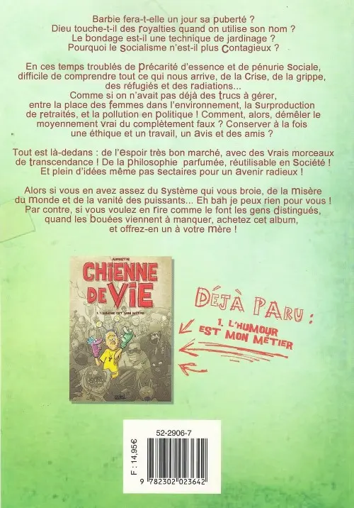 Verso de l'album Chienne de vie Tome 2 Vers l'infini et au-delà