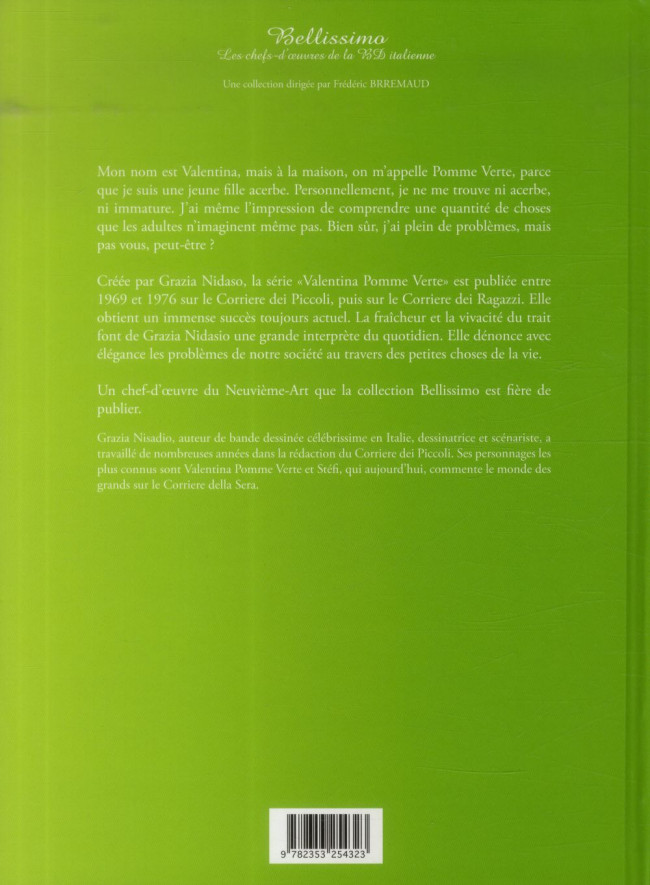 Verso de l'album Valentina Pomme Verte Tome 1