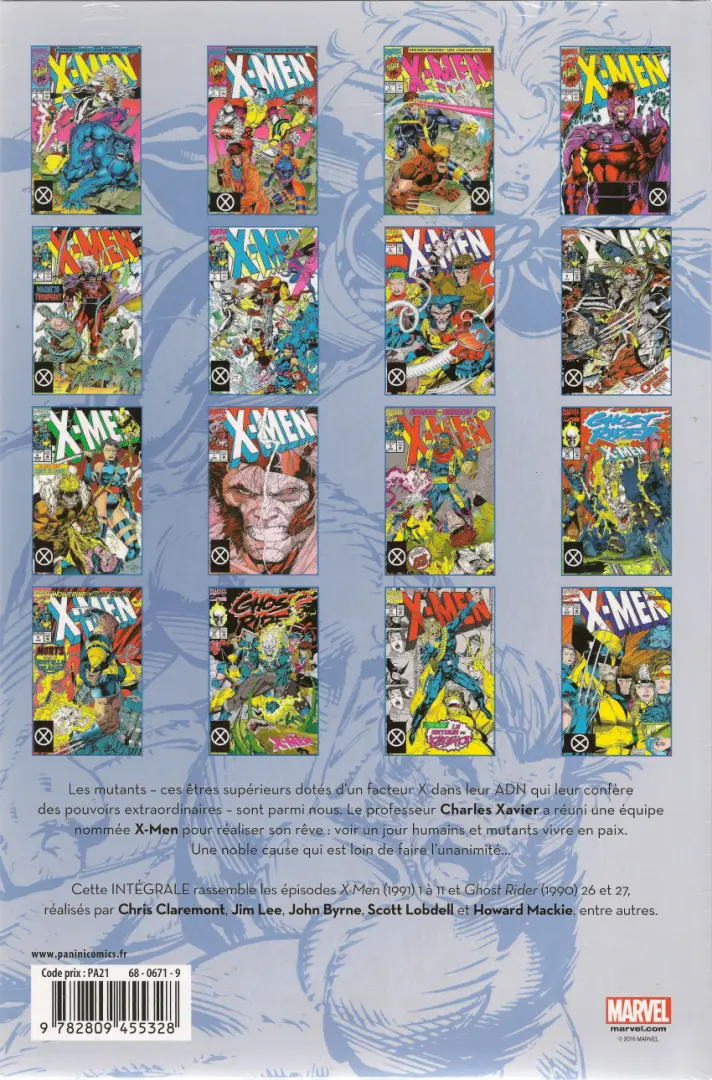 Verso de l'album X-Men L'intégrale Tome 30 1992 (I)