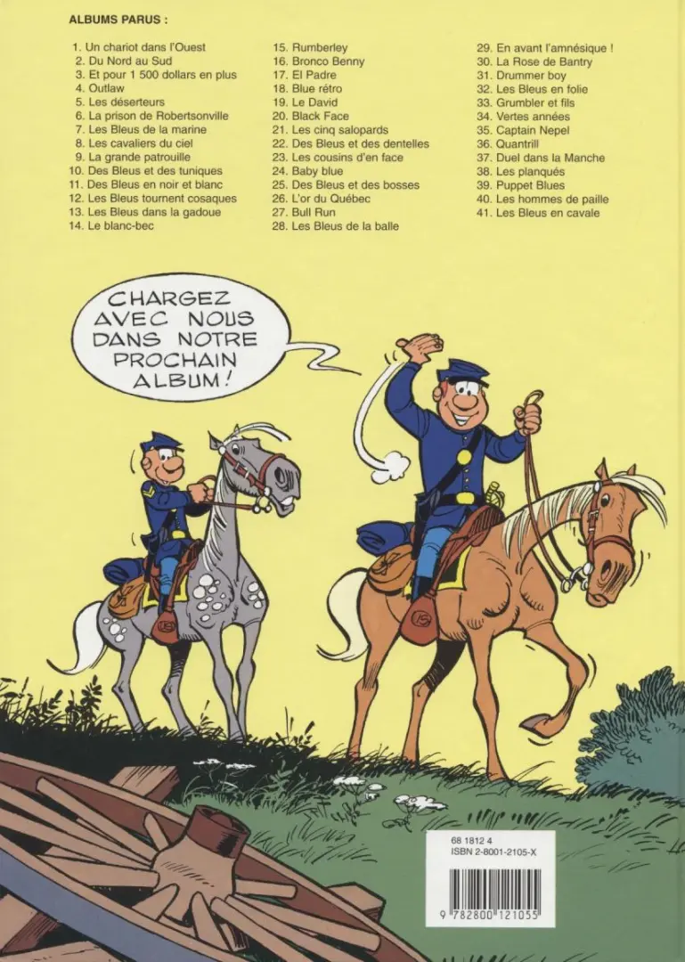 Verso de l'album Les Tuniques Bleues Tome 36 Quantrill