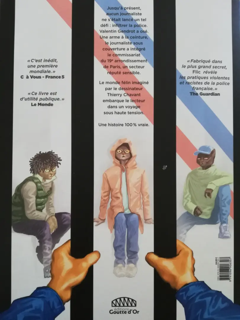 Verso de l'album Flic L'Histoire vraie du journaliste qui a infiltré la police