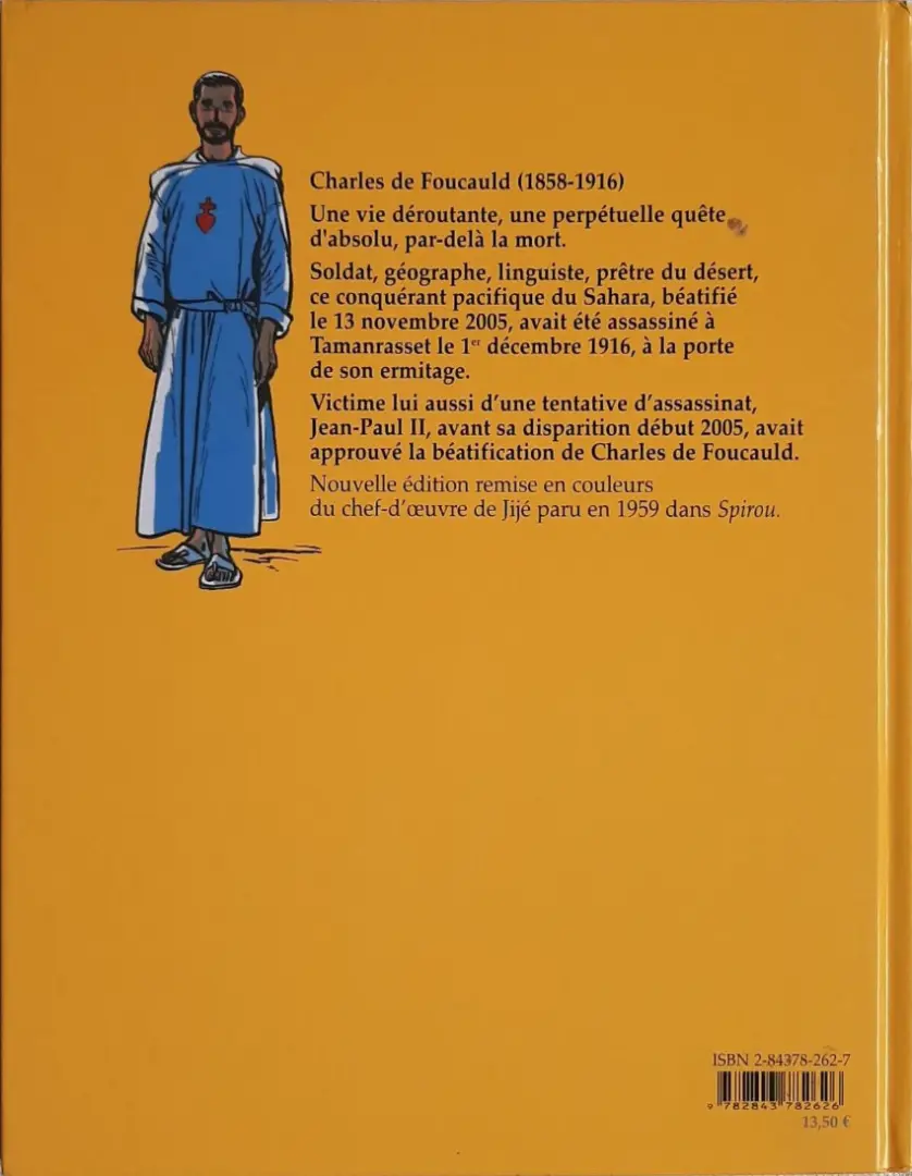 Verso de l'album Charles de Foucauld Charles de Foucauld