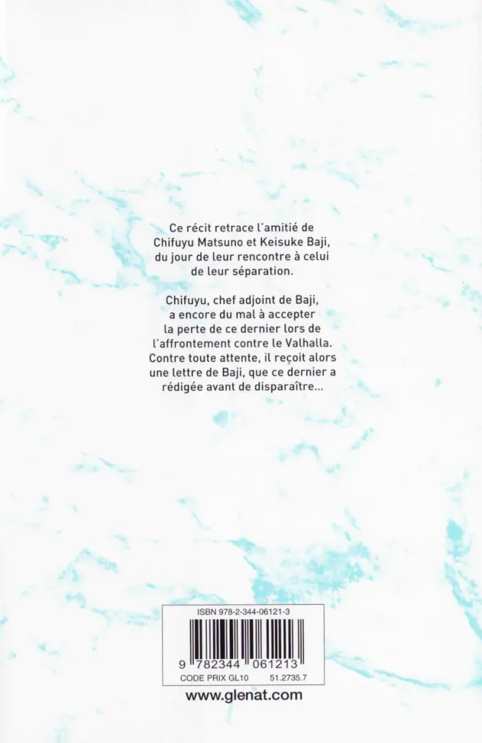 Verso de l'album Tokyo Revengers - Letter from Keisuke Baji 1
